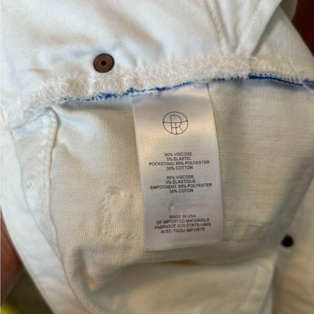 $550 The Row Ashland White Mid-Rise Straight Denim Jeans 0 NWT - Picture 13 of 15